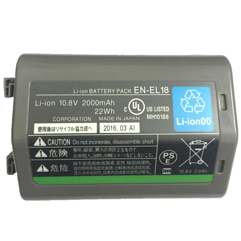 

EN-EL18 EN-EL18A ENEL18 lithium batteries pack ENEL18A ENEL18 EN EL18 Digital camera battery For Nikon D5 D4 D4S D4X