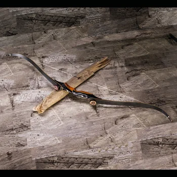 

Archery Chinese Takedown Recurve Bow Black Fiberglass Technical Wood for Shooting and Hunting