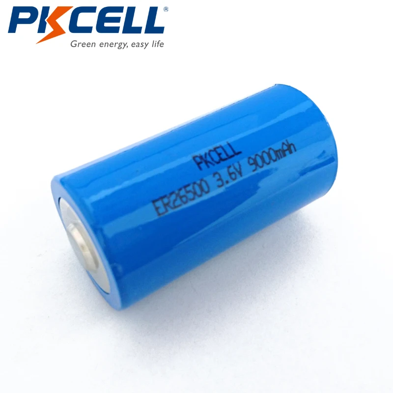 2 шт/PKCELL 3,6 V C размер литиевая батарея ER26500 9000Mah Li-SOCl2 батарея