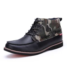 New Design 2016 Top Fashion AQUA TWO Fashion Boots Full Grain Leather Shoes For Men Shoes Men’s US6.5-10.5# Zx Flux Ankle Boots