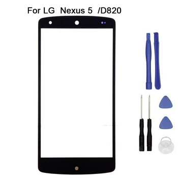 

10pcs/lot For LG LG Google Nexus 5 D820 D821 Front Glass touch Screen Digitizer Front Glass Touch Panel Replacement + tool