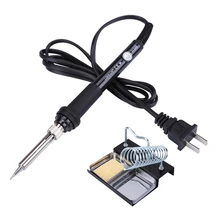 220 В 60 Вт Регулируемый Температура Электрический паяльник США Plug припой установить сварки ремонт ручной инструмент