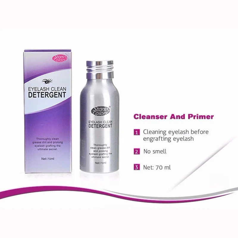 70ml Individual Eyelash Extension Primer Cleaner Clear Safety lash
