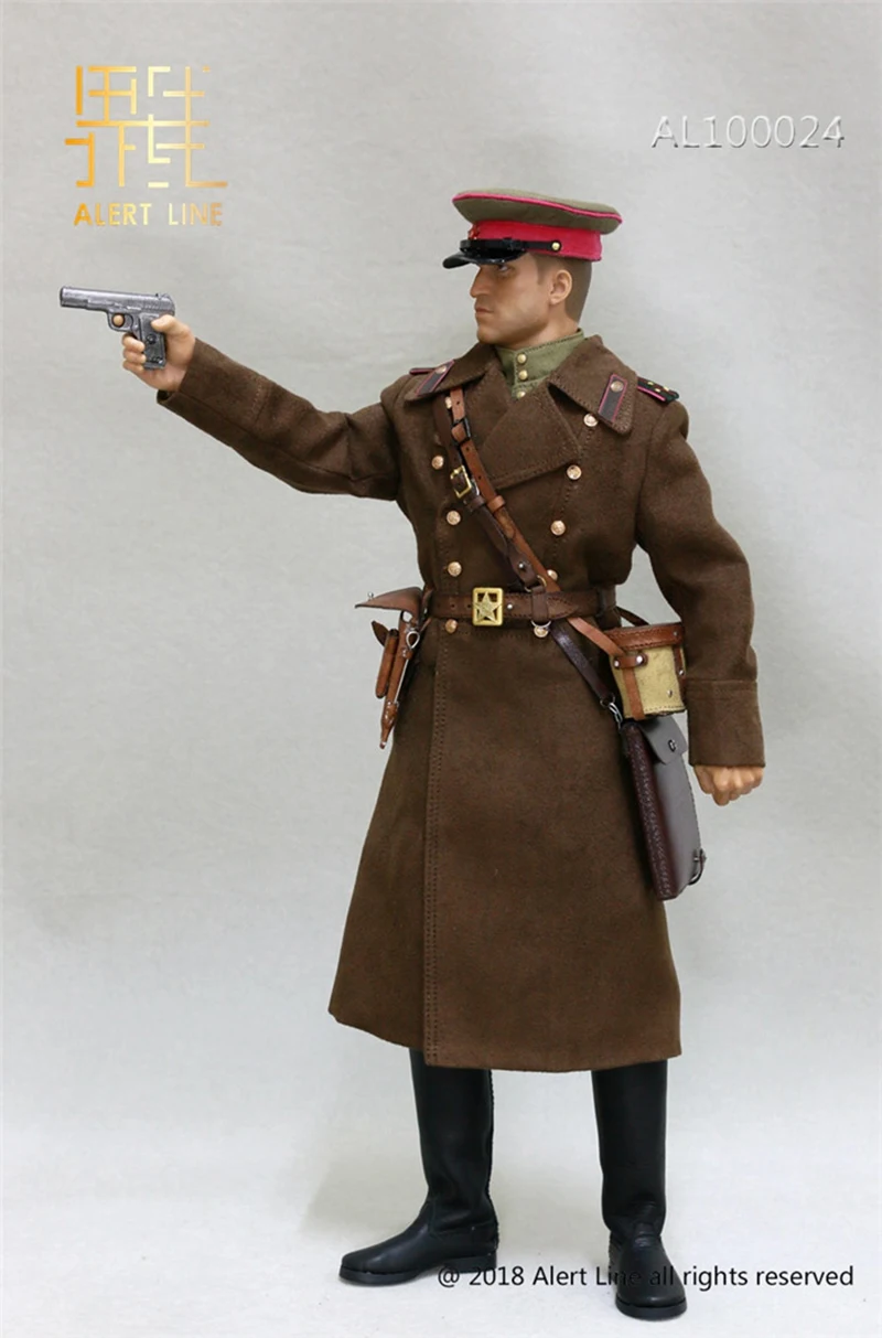 

Man Body Cloghing Set and Acc Alert Line 1/6 WW2 1944 Red Army Infantry Senior Lieutenant Officer Set AL100024
