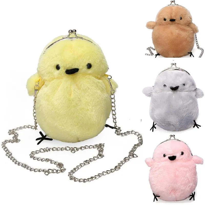 Lolita Plush Chick Handbag Shoulder Bag Satchel Chain Crossbody Purse Wallet Gift | Багаж и сумки