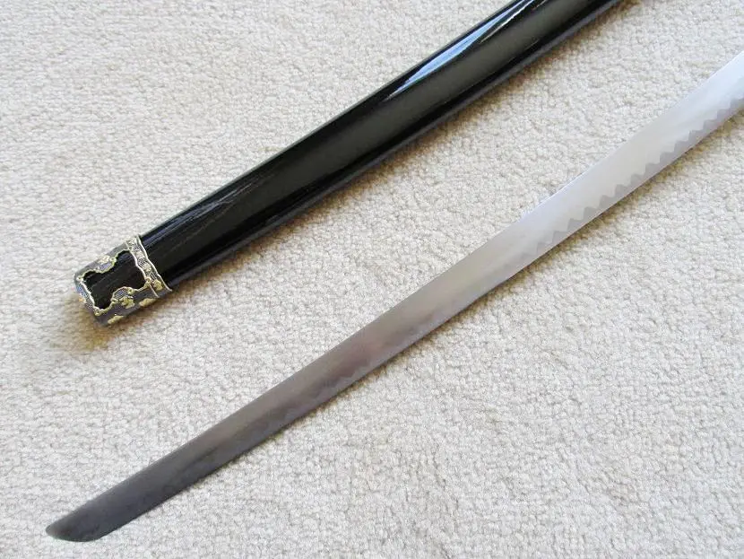 S0240 фильм KILL BILL SAMURAI KATANA DEMON кисть в виде меча HAMON стальное лезвие 40&quot|blade blade|blade