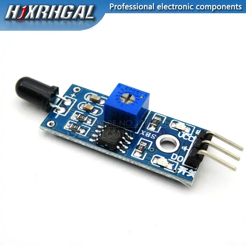 10pcs 3 Pin Ir Flame Detection Sensor Module Fire Detector Infrared Receiver Module For Arduino Diy Kit Lm393 Sensors Aliexpress