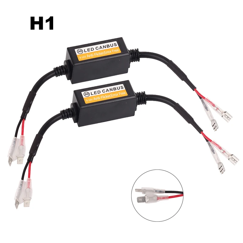 2 шт. H7 светодиодный Canbus Error отдельный декодер для H4 светодиодный фары лампы наборы для внедорожников Противотуманные фары H1 H8 H11 HB3 HB4 адаптер анти-мерцание