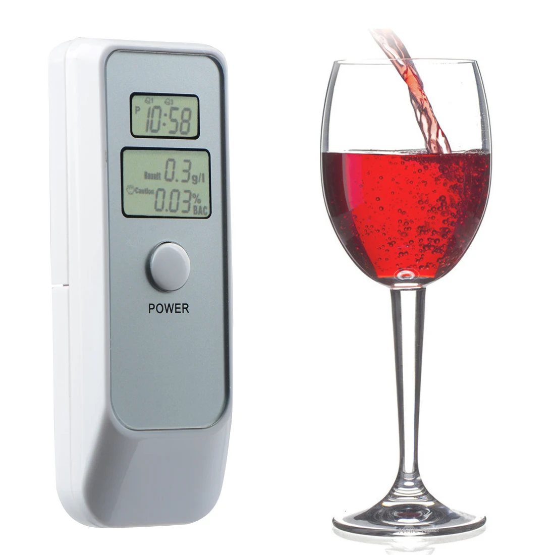 Profesional Digital Breath Alcohol Tester Breathalyzer Alcotester with