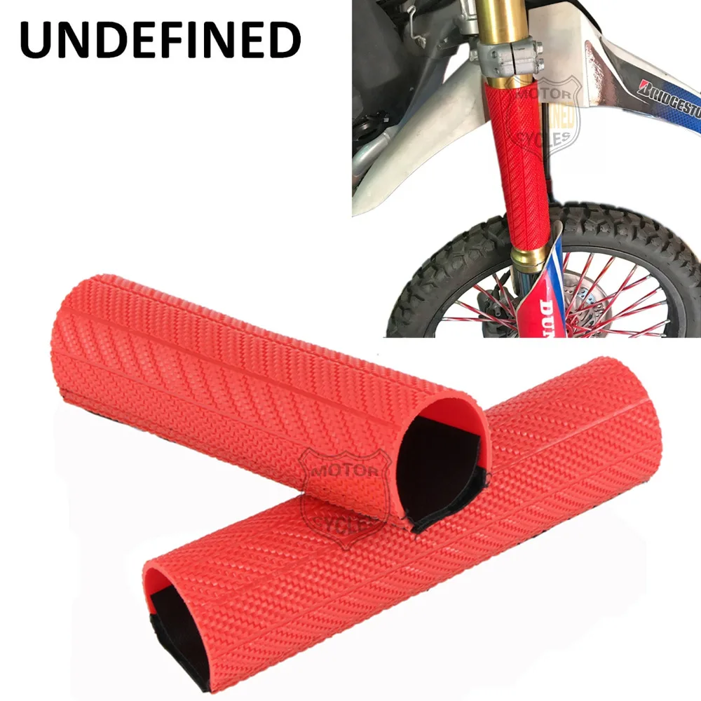 UNDEFINED Red Motorcycle Dirt Bike Front Fork Protector Shock Absorber