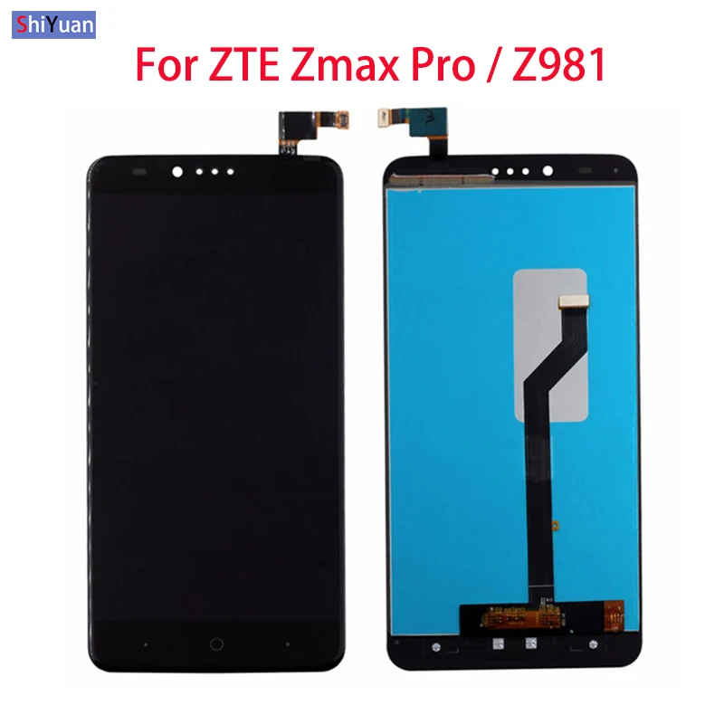 

Display For ZTE Zmax Pro Z981 LCD Display Touch Screen Digitizer Glass Assembly Replacement For ZTE Zmax Pro Z981 Phone Black
