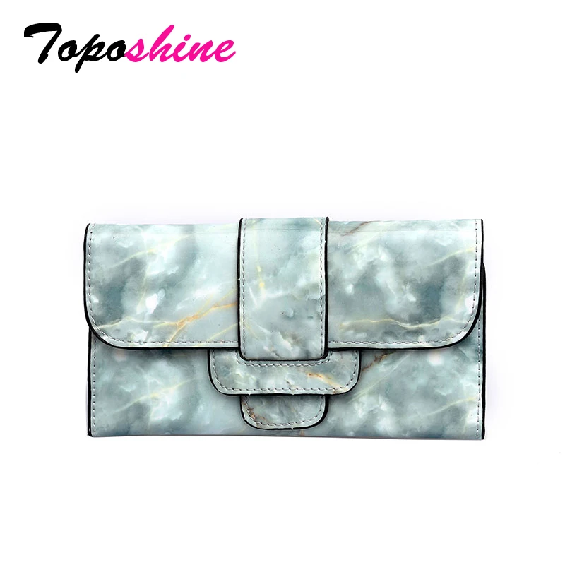 

Toposhine 2 Composite Money Bag Fashion Stone Pattern PU Leather Women Wallet Top Quality Coin Purse Long Change Card Female Bag