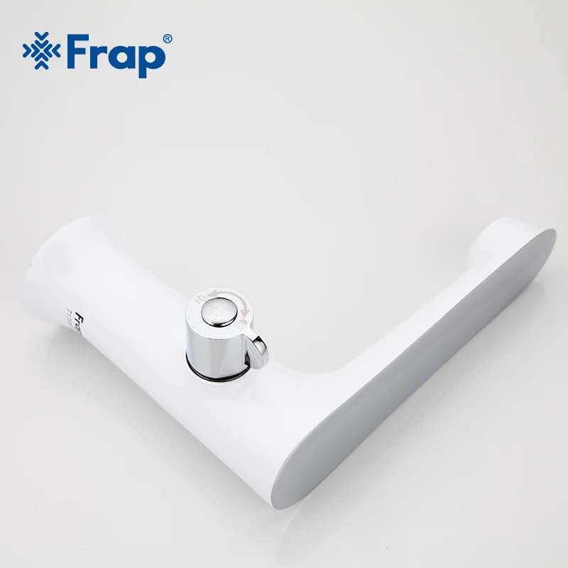  Frap Three-piece Bathtub Faucet With Kitchen Faucet Sets White Spray Painting Hot and Cold Water Mi - 32909314526