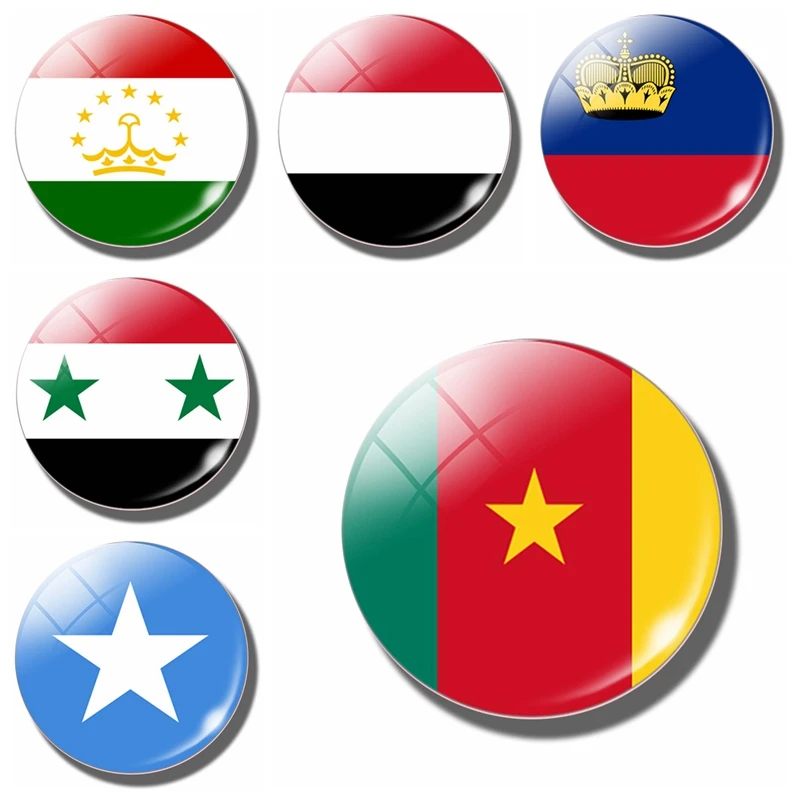 

Cameroon Flag Fridge Magnet Cameroon Liechtenstein Somalia Syria Tajikistan Yemen Flag Magnetic Refrigerator Stickers Home Decor