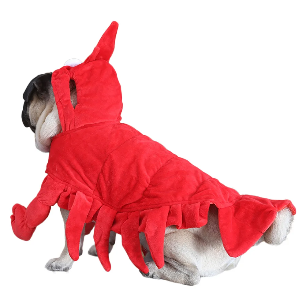 Одежда для собак на Рождество костюм лобстера на Хэллоуин для маленьких средних зимняя куртка для собаки одежда куртка Забавный костюм кошки Маскировка