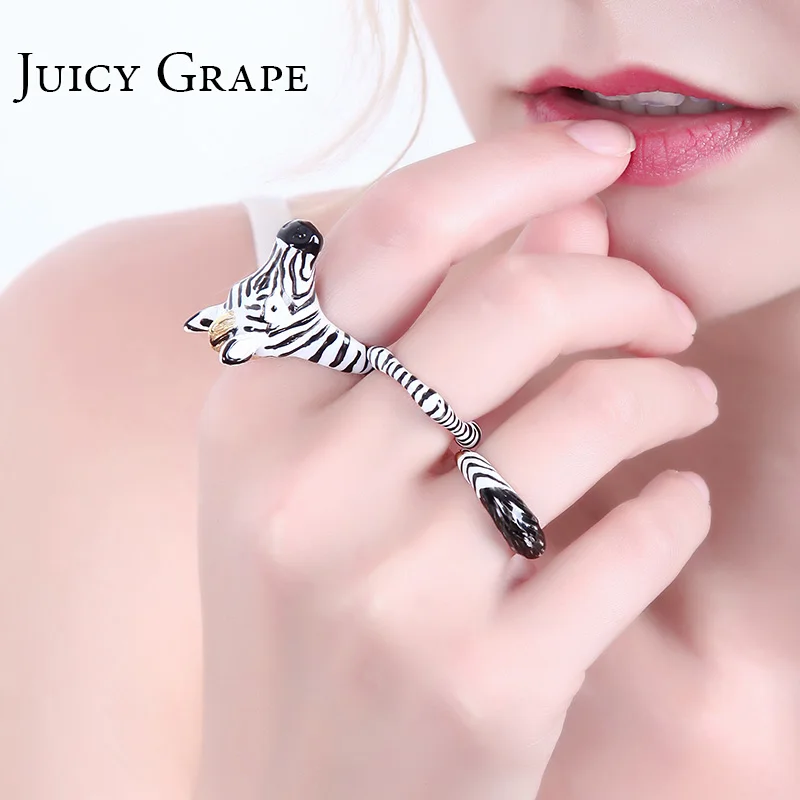 Женское кольцо с эмалью в африканском стиле Juicy Vince Регулируемое позолоченное из 3