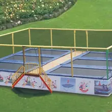 6 кровати большой батут