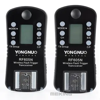 

YONGNUO RF-605N Transceiver RF 605N RF605N YN 605N Wireless Flash Trigger for Nikon D7100 D7000 D5200 D5100 D5000 D3100 D90 D80