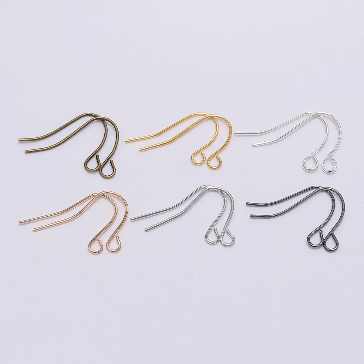 Sterling Silver French Wire Earring Hooks (10)