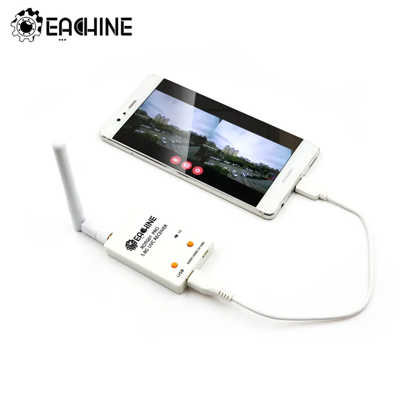 

Eachine ROTG01 Pro UVC OTG 5.8G 150CH Full Channel FPV Receiver W/Audio For Android Smartphone FPV Drone Accessories