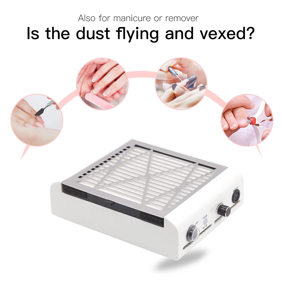  Nail Suction Dust Collector for Nail Manicure Machine Electric Nail Drill Machine Apparatus for Man