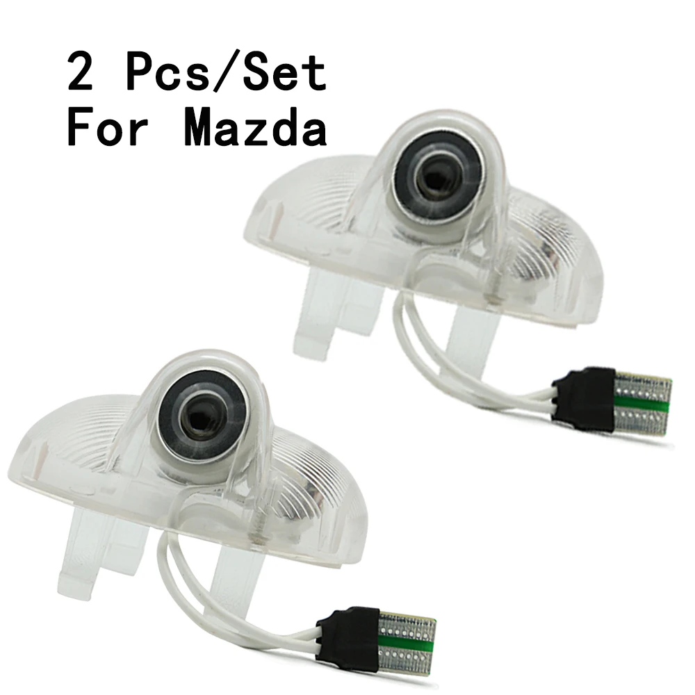 5W 2Pcs/Set Ghost Shadow Projetor Lens Include Only For Mazda 6/RX8/A8/CX9/RUIYI 8 With Logo LED Courtesy | Автомобили и