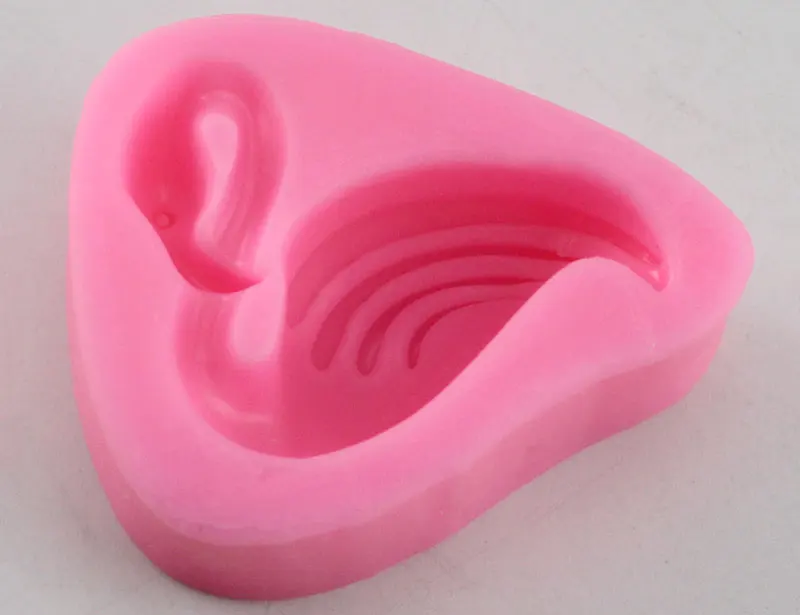 Милый Фламинго Форма помадка силиконовые формы для кухни шоколад для выпечки Кондитерские конфеты глина делая кекс кружева украшения инструменты