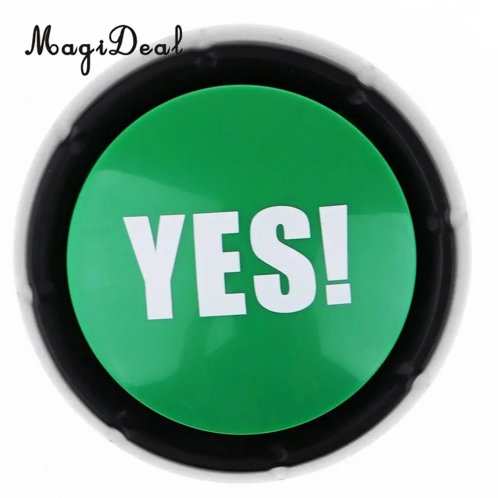 Learning Resources Dome Shaped Sound Buttons Party Game Show Answer Buzzers ''NO'' & ''YES''