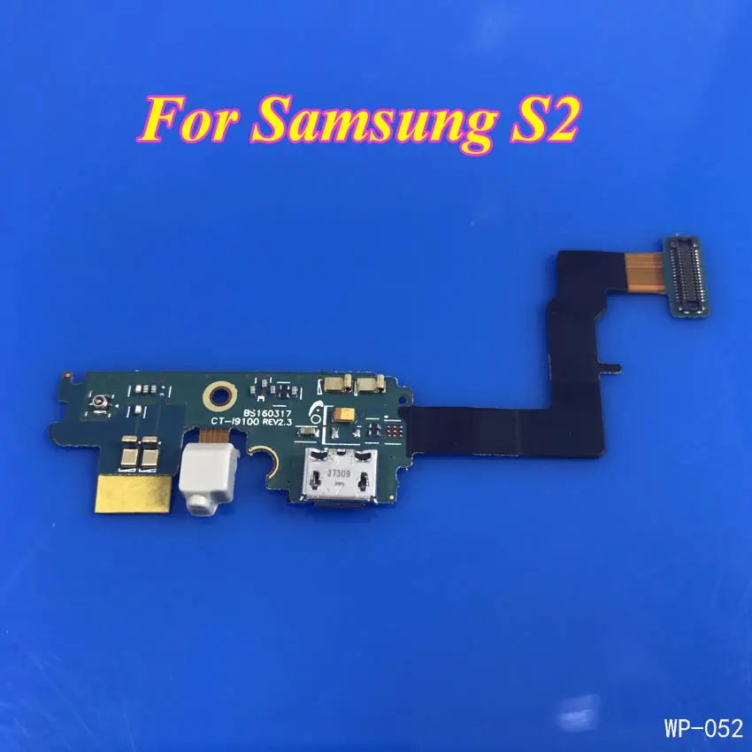 ChengHaoRan 1Piece New Dock Charging Connector Flex Cable For samsung Galaxy S2 i9100 USB part flex cable | Мобильные телефоны и