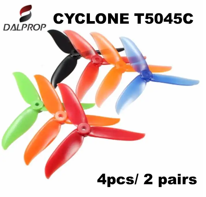 4 шт./2 пары DALPROP CYCLONE T5045C T5045BN 5045 3 Лопасти Пропеллер для Т-моторного двигателя FPV