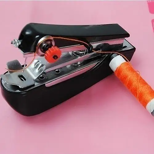 Needlework Tool Portable Cordless Mini Hand Held Cloth Fabrics Sewing Machine