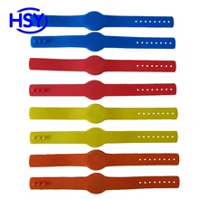 Регулируемый RFID силиконовый браслет 125 кГц Близость EM ID 13,56 МГц HF IC MF 1K контроль доступа часы тег карты