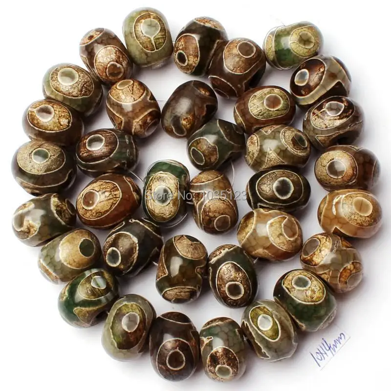 

Free Shipping 10x14mm Mixed Dzi Agates Onyx Rondelle Shape Loose Beads Strand 15" DIY Creative Jewellery Making w2238