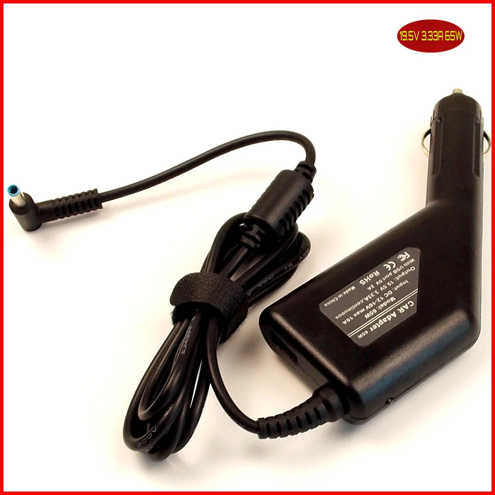 Адаптер для ноутбука 19 5 V 3.33A DC автомобильное зарядное устройство + USB HP Stream 11 13 14 15