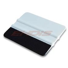professional Squeegee Car Film Tool Vinyl White Plastic Scraper Squeegee With Soft Felt Edge Window Glass Decal Applicator A46F