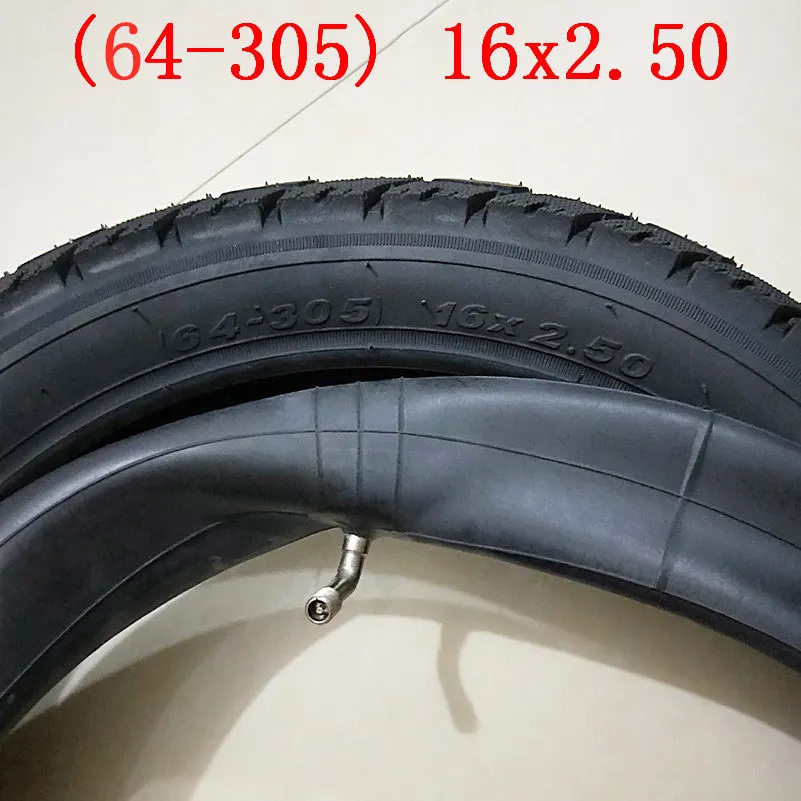 Горячая хорошего качества 16x2,50 64-305 шины и внутренняя трубка подходят для электрических велосипедов детские велосипеды, маленькие BMX и скутеры