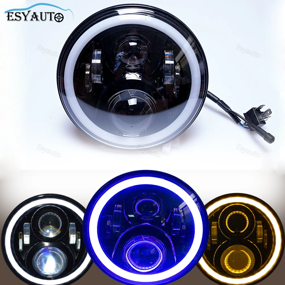 font b Car b font light 7 inch font b Headlight b font 60W Angel