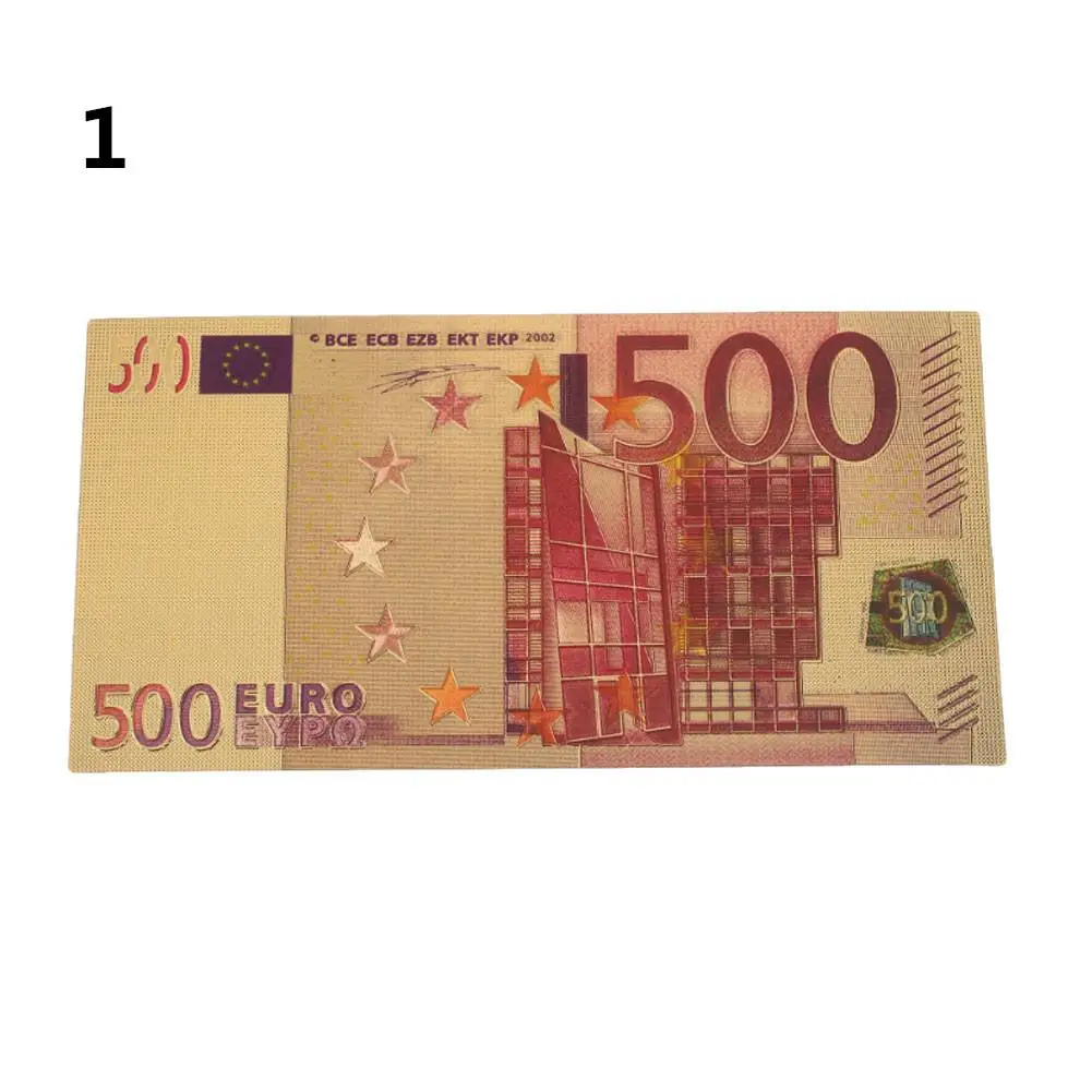 

500 Euro Banknotes Collection Gifts Gold Antique Plated Decoration Commemorative Notes High Quality Fake Money