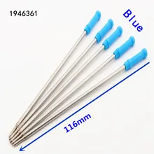 Высокое качество 5 шт синие чернила заправка Средний Ballpoint шариковая ручка