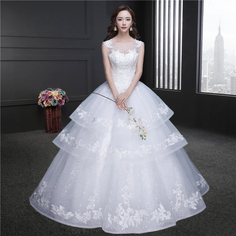 

Gorgeous Ball Gown Wedding Dress With Lace Vestido De Novia Princesa Vintage Wedding Dresses Real Image Bridal Gown 2018