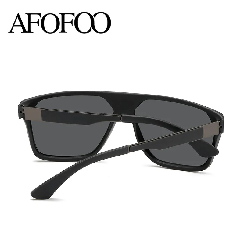 AFOFOO фирменный Дизайн TR90 HD поляризованные солнцезащитные очки Мужские Винтажные Солнцезащитные очки мужские очки для вождения очки UV400 Gafas De Sol