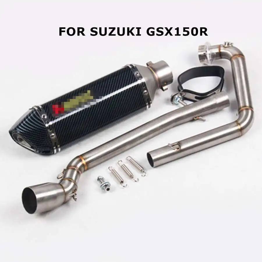 

Slip On For Suzuki Gsx150r Motorcycle Exhaust Pipe Escape Modified Front Connecting Middle Link Pipe DB killer Slip-on exhaust