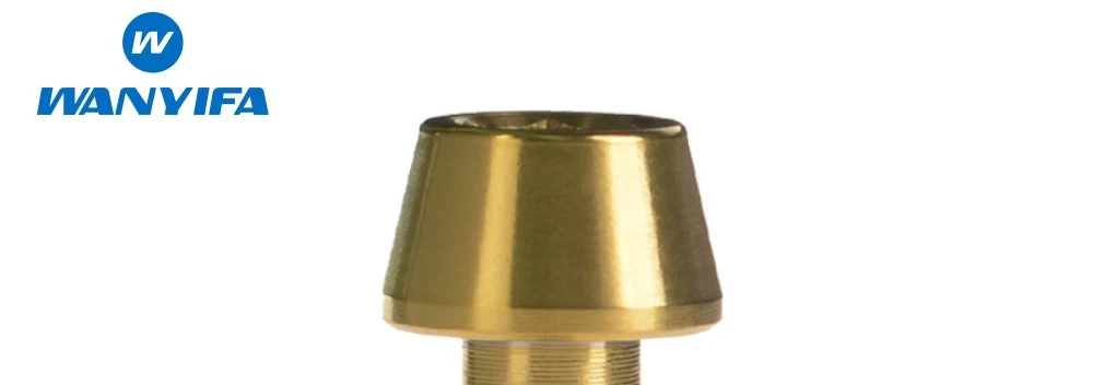 Gold Титановый "Wanyifa" Болт M6 x 10, 15, 16, 18, 20, 25 30 35, 40 45 50 55 60 65 мм шестигранный ключ конусности головки болта для велосипедная рулевая колонка стоп-сигнал - Цвет: Gold