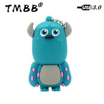 

USB 3.0 Cartoon Monster University USB Flash Drives 64G Mini Pendrive 128GB 32G 16G 256G Memory Stick Pen Drive Flash disk Gifts