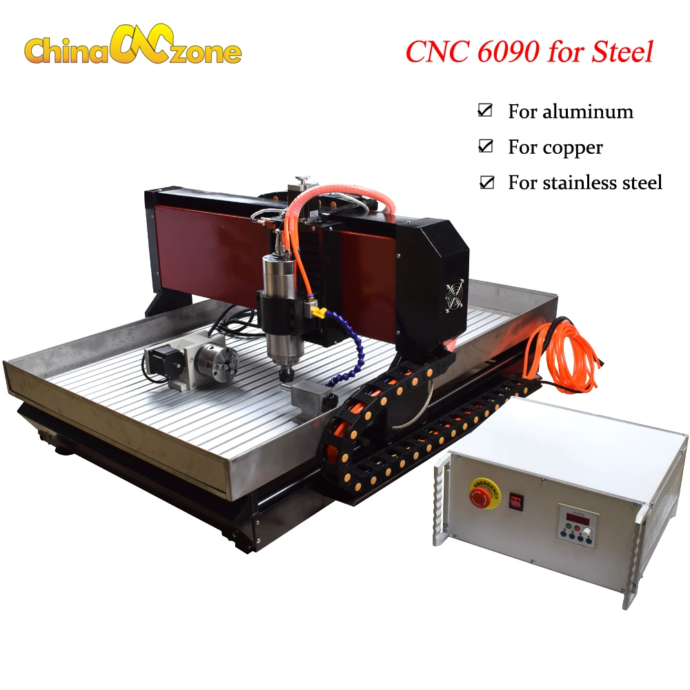 Для металла CNC 6090 Mach3 USB фрезерный станок с ЧПУ для резьбы гравировки кВт водяной
