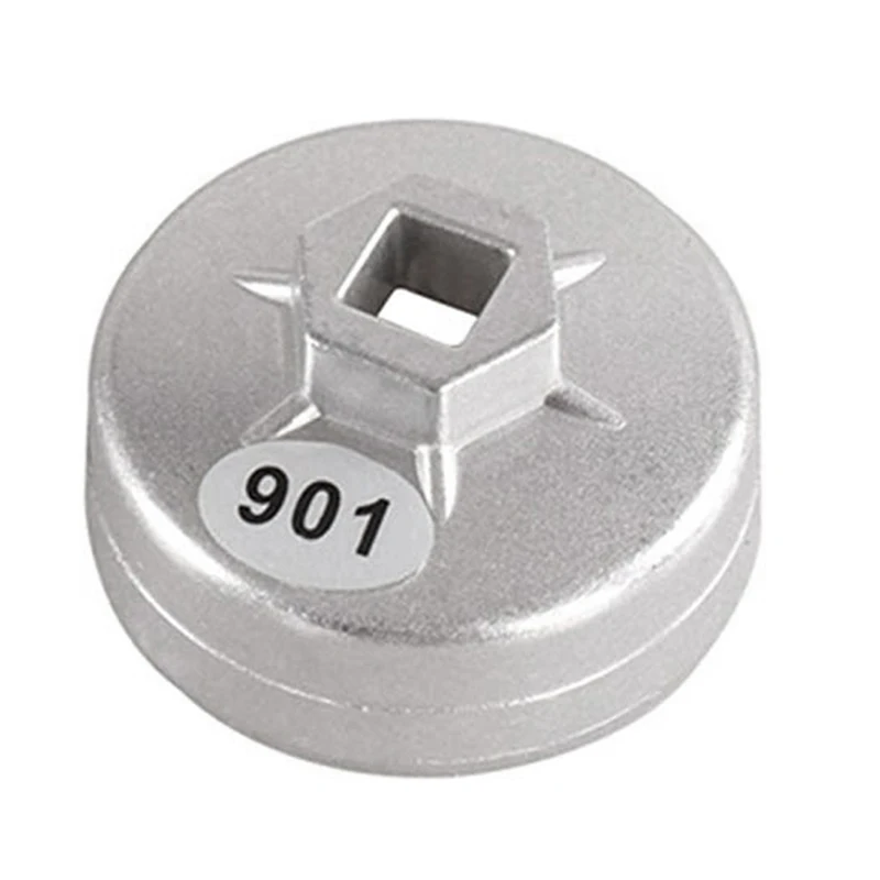 901 14 Flutes Cap Oil Filter Wrench 1/2 inch Square Drive Tools Socket Spanner Hand Tool |