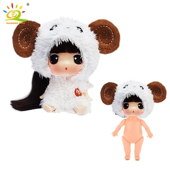 

9cm Dress-up By Yourself Mini Dolls Constellations Aries Dolls DIY Skirt Princess Confused Doll Baby Toys For Children Girl Gift