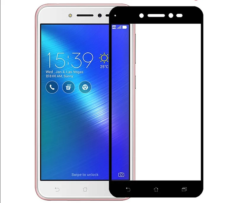

Tempered Glass screen protector Film 9H for ASUS ZenFone 4 Live 5.0" ZB501KL Selife Lite ZB553KL Glass Arc Edge 2.5D 0.3mm