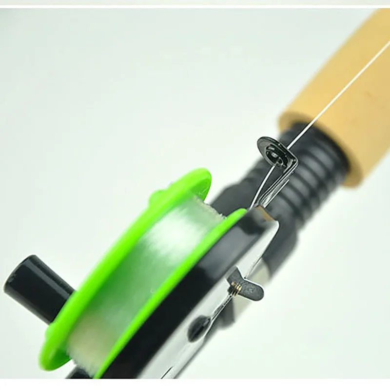1pc Small Green Ice Fishing Reel Metal Plastic Lightweight Corrosion Resistant Right Handed Fly Fishing Wheel