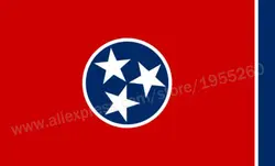 Флаг Теннесси 3x5 футов 90x150 см США, штаты флаги, баннеры